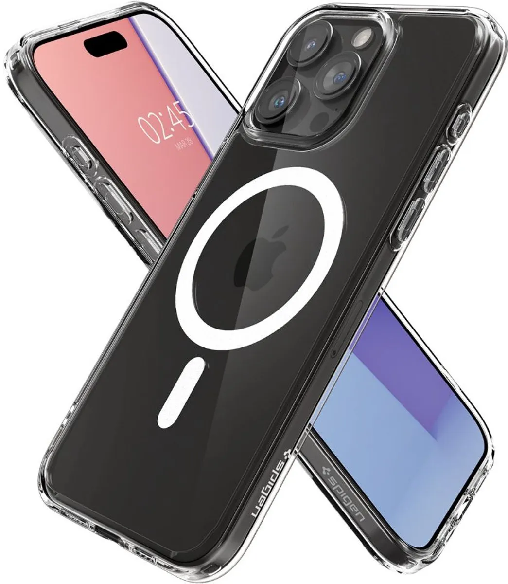 Spigen Ultra Hybrid MagFit ACS06576 Hoesje - iPhone 15 Pro Max - Wit - afbeelding 6 van 6