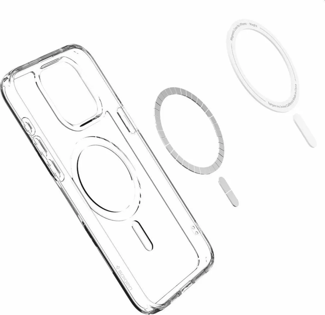 Spigen Ultra Hybrid MagFit ACS06576 Hoesje - iPhone 15 Pro Max - Wit
