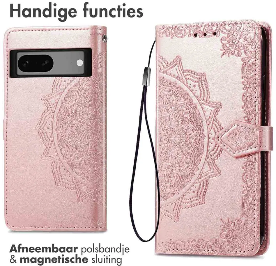 Imoshion Hoesje Google Pixel 7a - Rosé Goud - 3 Pasjes