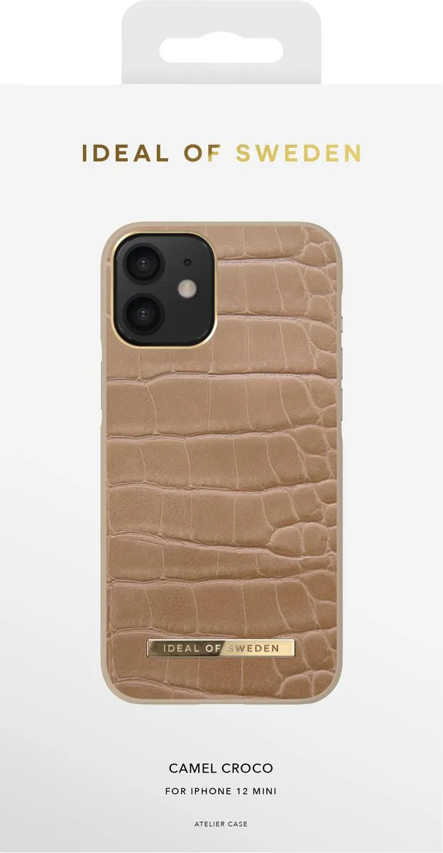 iDeal of Sweden Atelier Case iPhone 12 Mini - Camel Croco