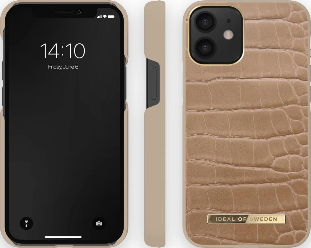 iDeal of Sweden Atelier Case iPhone 12 Mini - Camel Croco