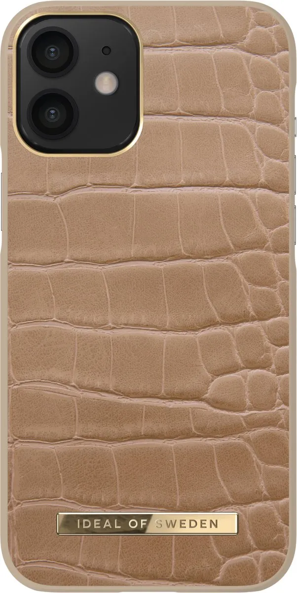 iDeal of Sweden Atelier Case iPhone 12 Mini - Camel Croco