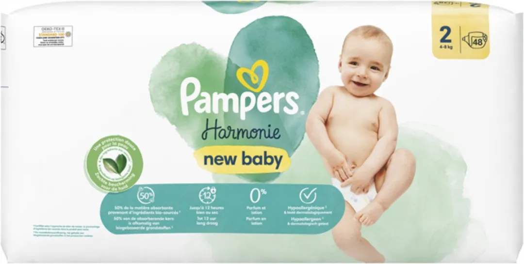 Pampers New Baby Harmonie Luiers Maat 2 48 Stuks