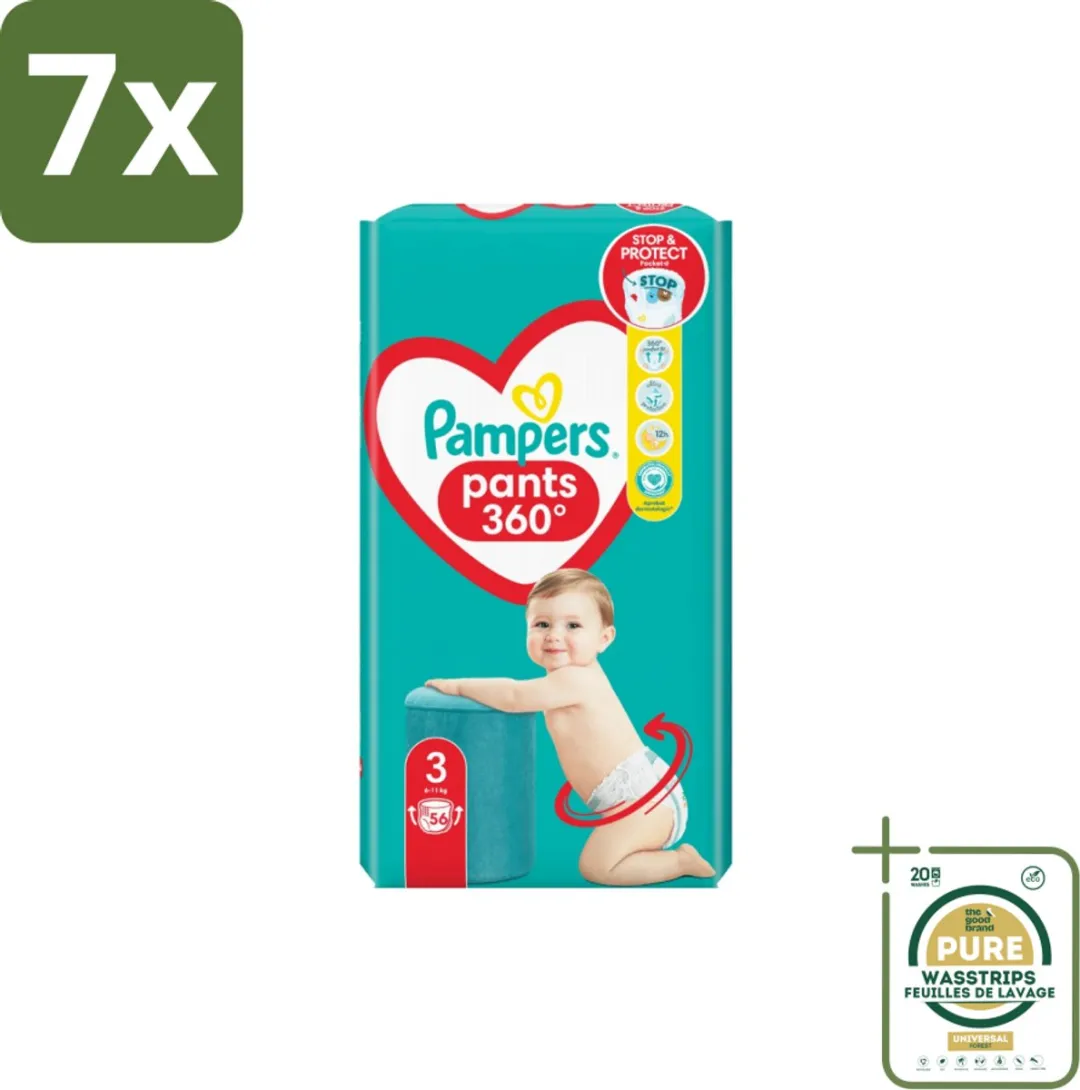 Pampers Pants Maat 3 Luierbroekjes - 392 Stuks (7x56)