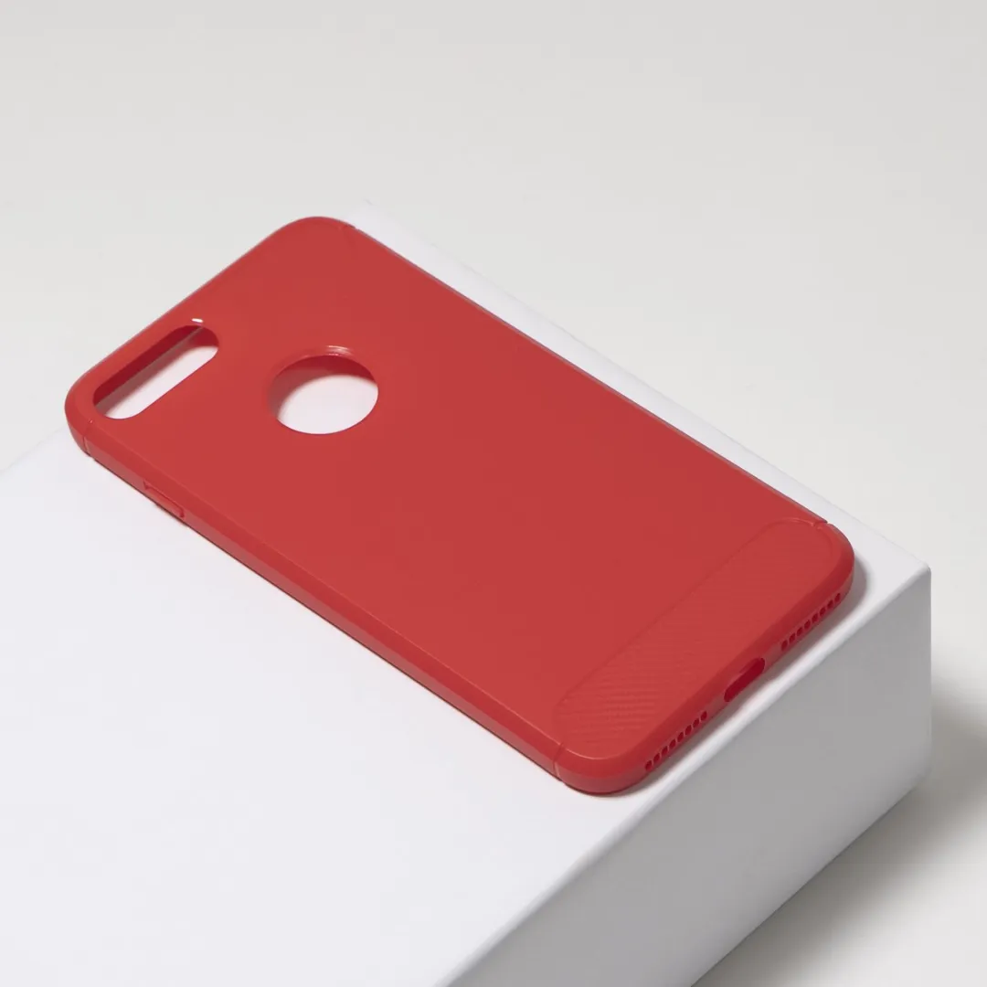 BMAX Carbon Soft Case iPhone 7 Plus - Rood