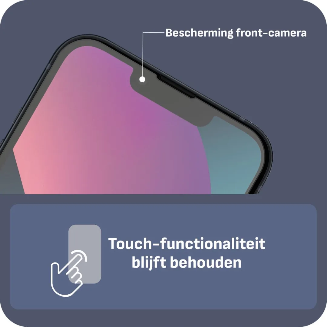 Just in Case Cazy Screenprotector iPhone 13/13 Pro - 2 Stuks - afbeelding 3 van 6