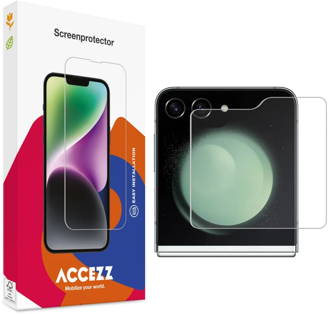 Accezz Screenprotector Samsung Galaxy Z Flip 5/6/7 FE - Gehard Glas