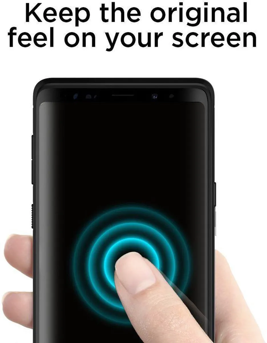 Spigen Gal Note9 Glas Glas.tR Curv HD Screenprotector - afbeelding 6 van 6