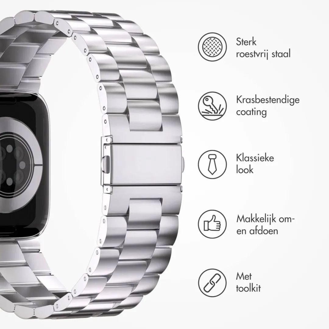 Imoshion Stalen Bandje Apple Watch 42mm - Zilver