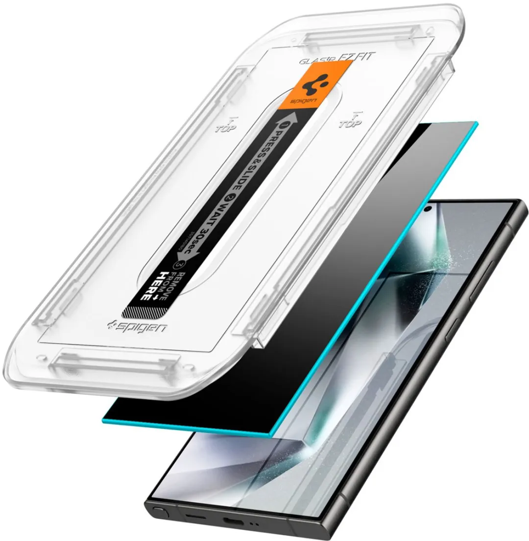 Spigen AGL07625 Glasbeschermer Samsung Galaxy S24 Ultra - 9H - 2 Stuks