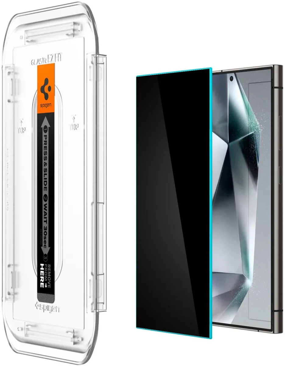 Spigen AGL07625 Glasbeschermer Samsung Galaxy S24 Ultra - 9H - 2 Stuks