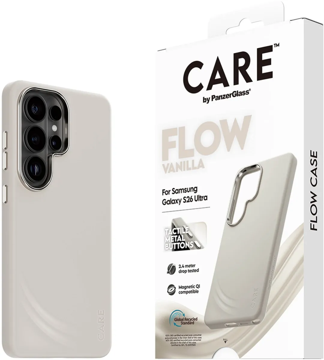 PanzerGlass CARE Flow Case Samsung Galaxy S26 Ultra - Beige