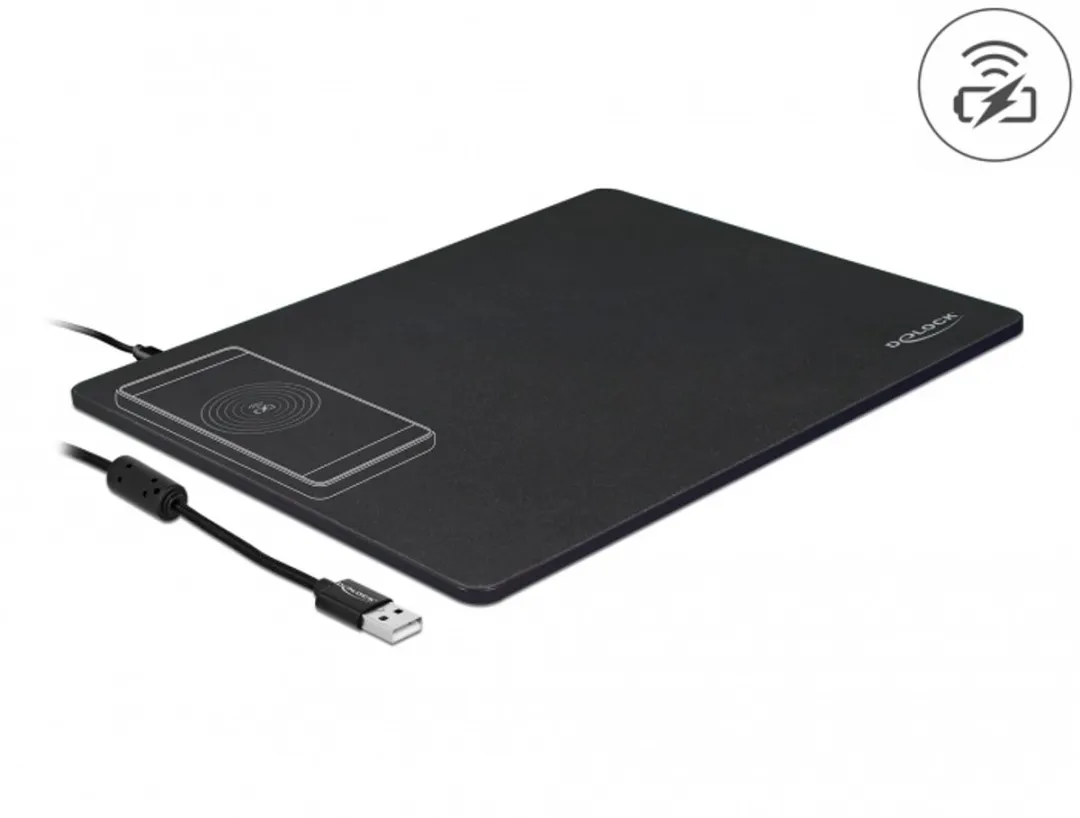 Delock USB Muiskussen met Draadloos Opladen