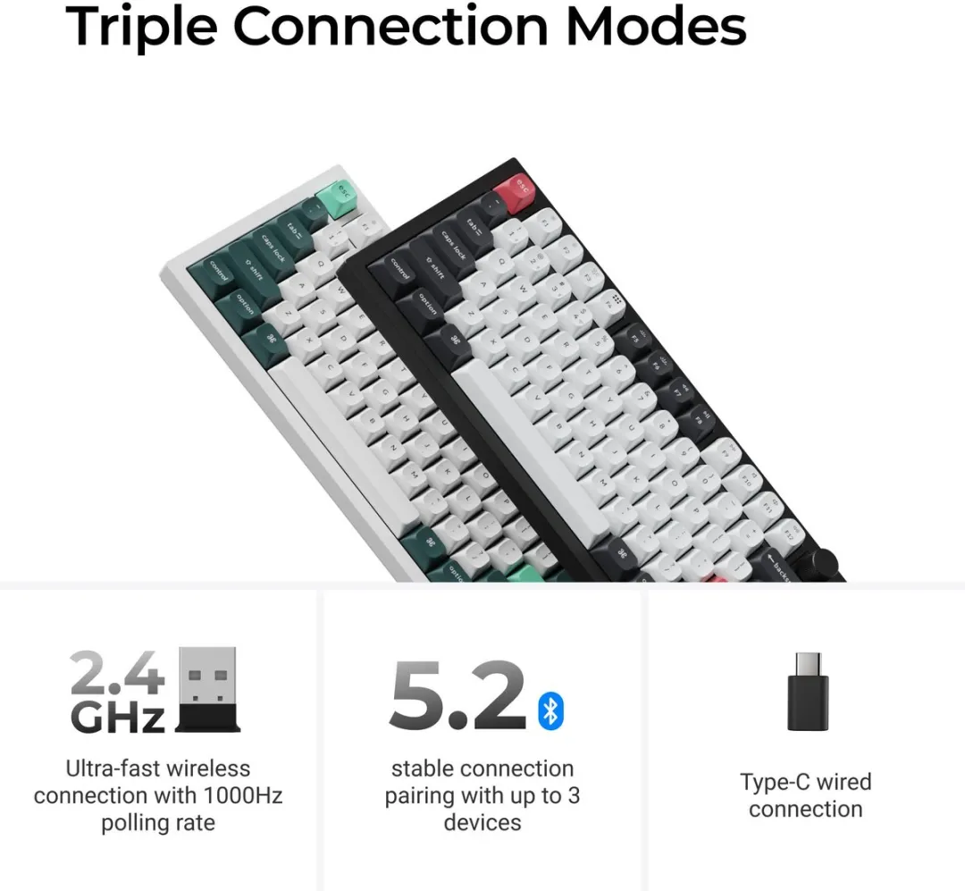 Keychron Q6 HE Q6H-M1 Gaming Toetsenbord - Nebula Switch - Zwart