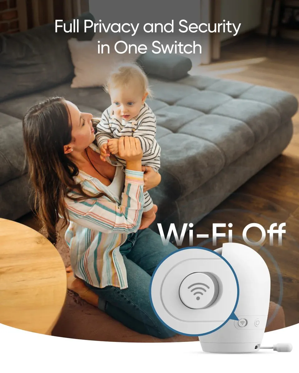 Eufy Baby E20 Babyfoon 2K HD - 5" - Wit - afbeelding 6 van 6