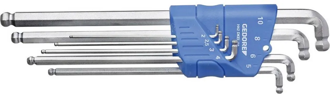 Gedore Inbus Haakse Schroevendraaierset 8-delig - 2-10mm - afbeelding 6 van 6