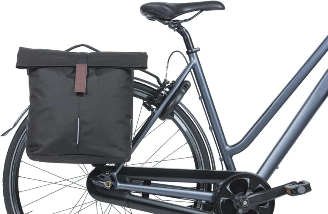 Basil City Dubbele Fietstas MIK 32L - Zwart