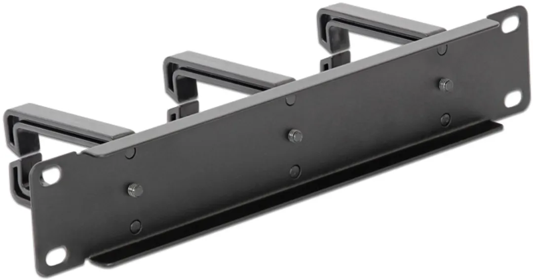 Delock 43342 Kabelbeheerpaneel 10" - Zwart - afbeelding 2 van 2