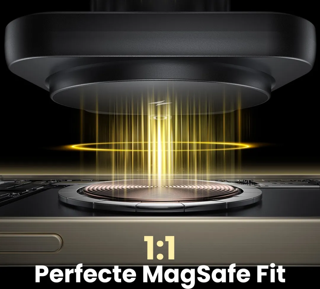 Caliber Telefoonhouders Auto - Magnetische Autohouder - Geschikt voor Smartphone - Draadloos laden - Zuignap - 60 Watt Autolader - Qi2 gecertificeerd - 15 Watt Oplader - GSM houder auto - 360° Rotatie - Zwart (PSQ2-CAR-SC)