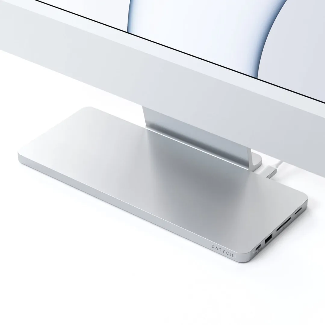 Satechi USB-C Slim Dock - geschikt voor 24” iMac M1 2021/2022 - Grijs