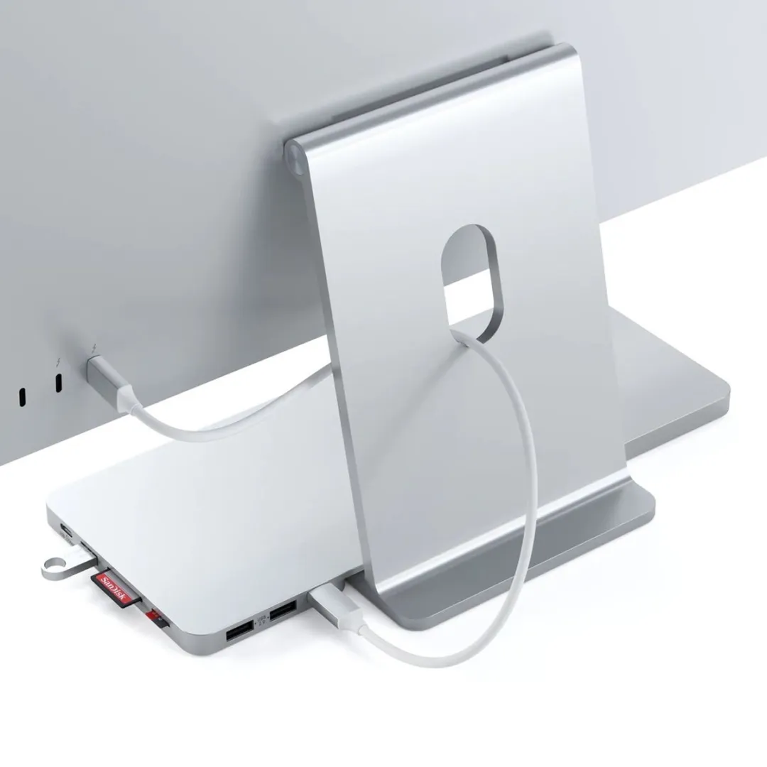 Satechi USB-C Slim Dock - geschikt voor 24” iMac M1 2021/2022 - Grijs