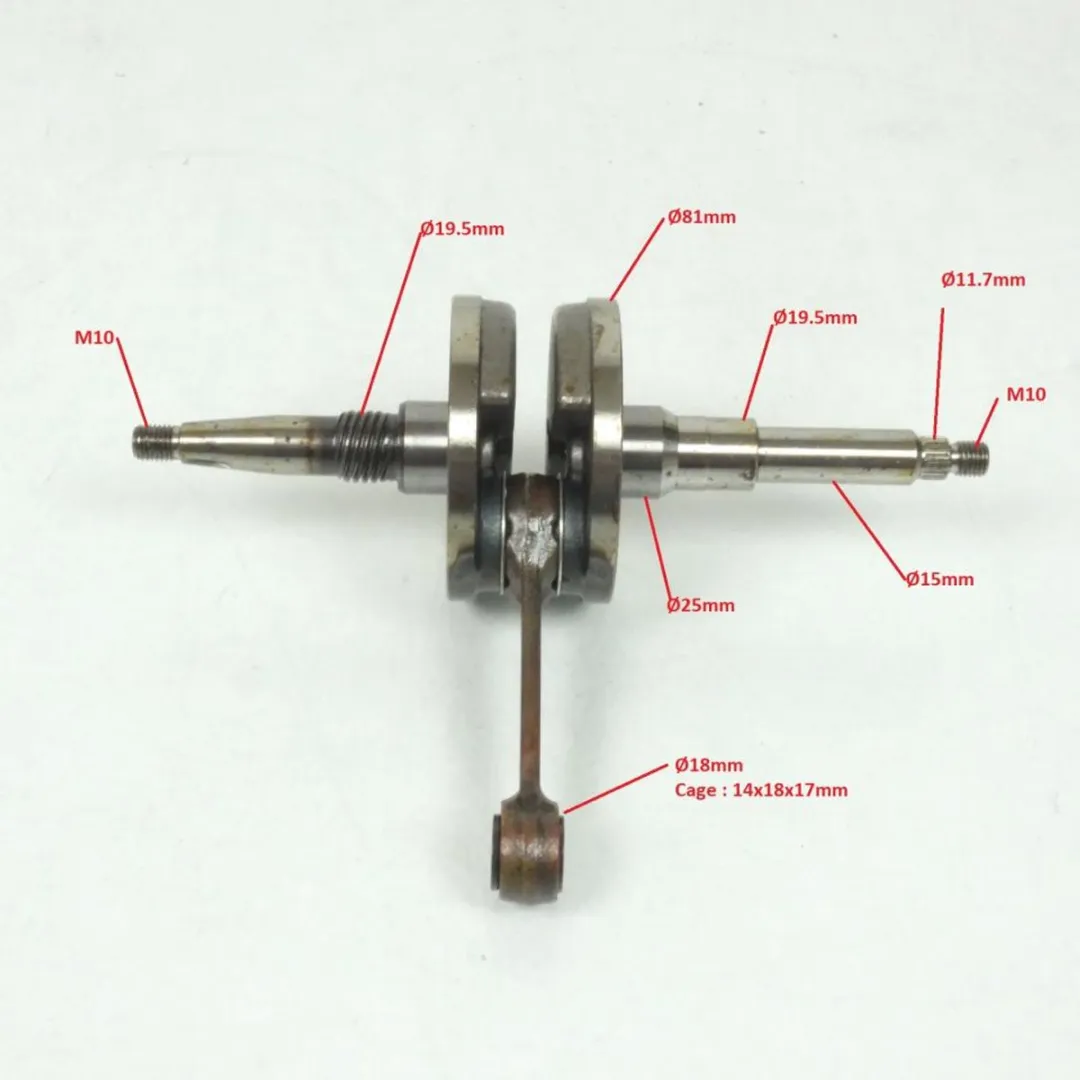 Peugeot 125 SV Vilebrequin - Ø14mm