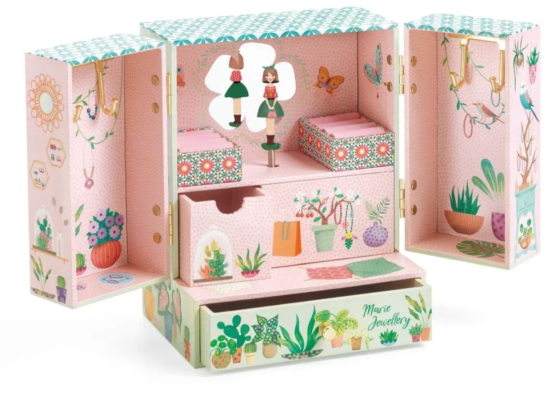 Djeco Muziek Sieradendoosje Secret Garden - Multicolor - afbeelding 2 van 2
