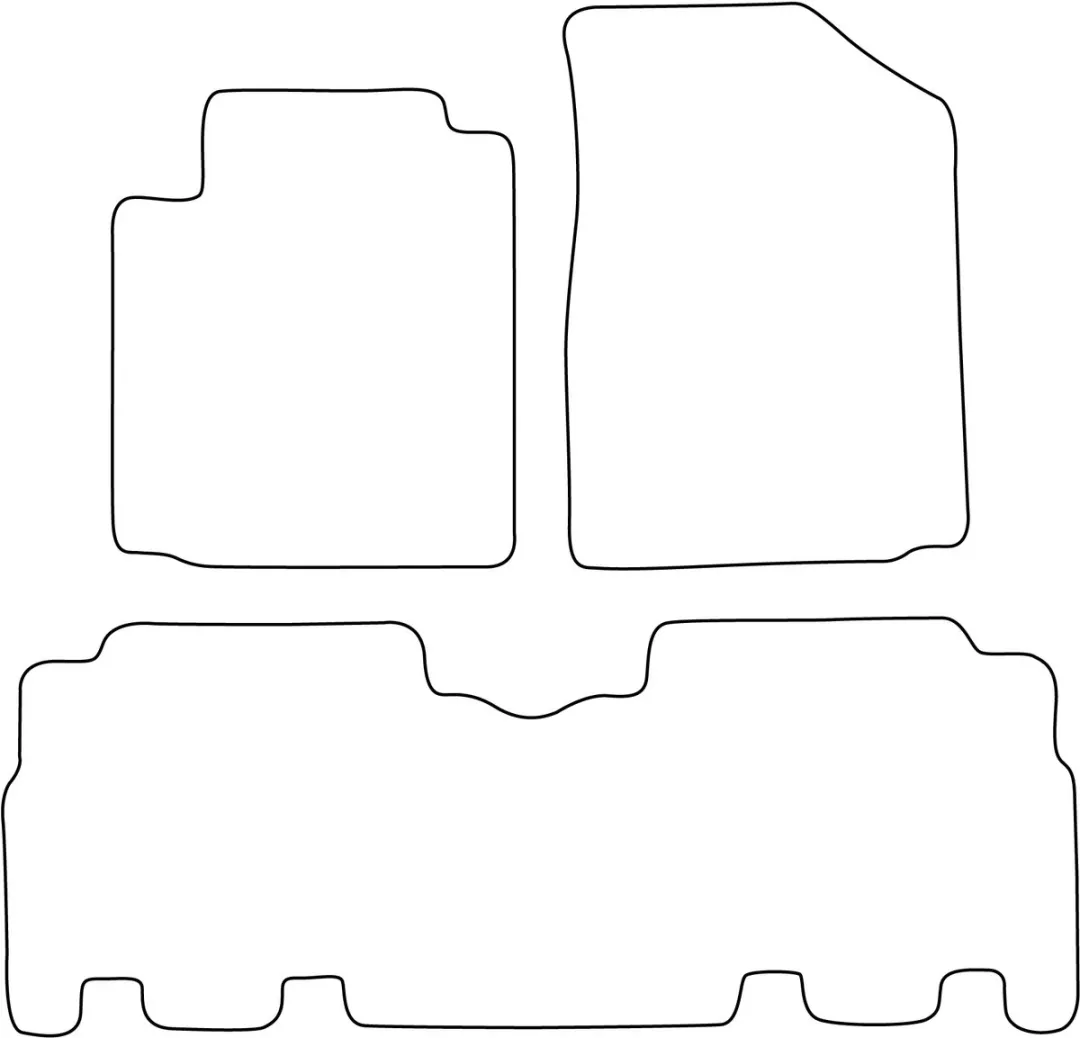 Toyota Yaris Verso 1999-2005 Velours Vloermatten - 4 Stuks Zwart