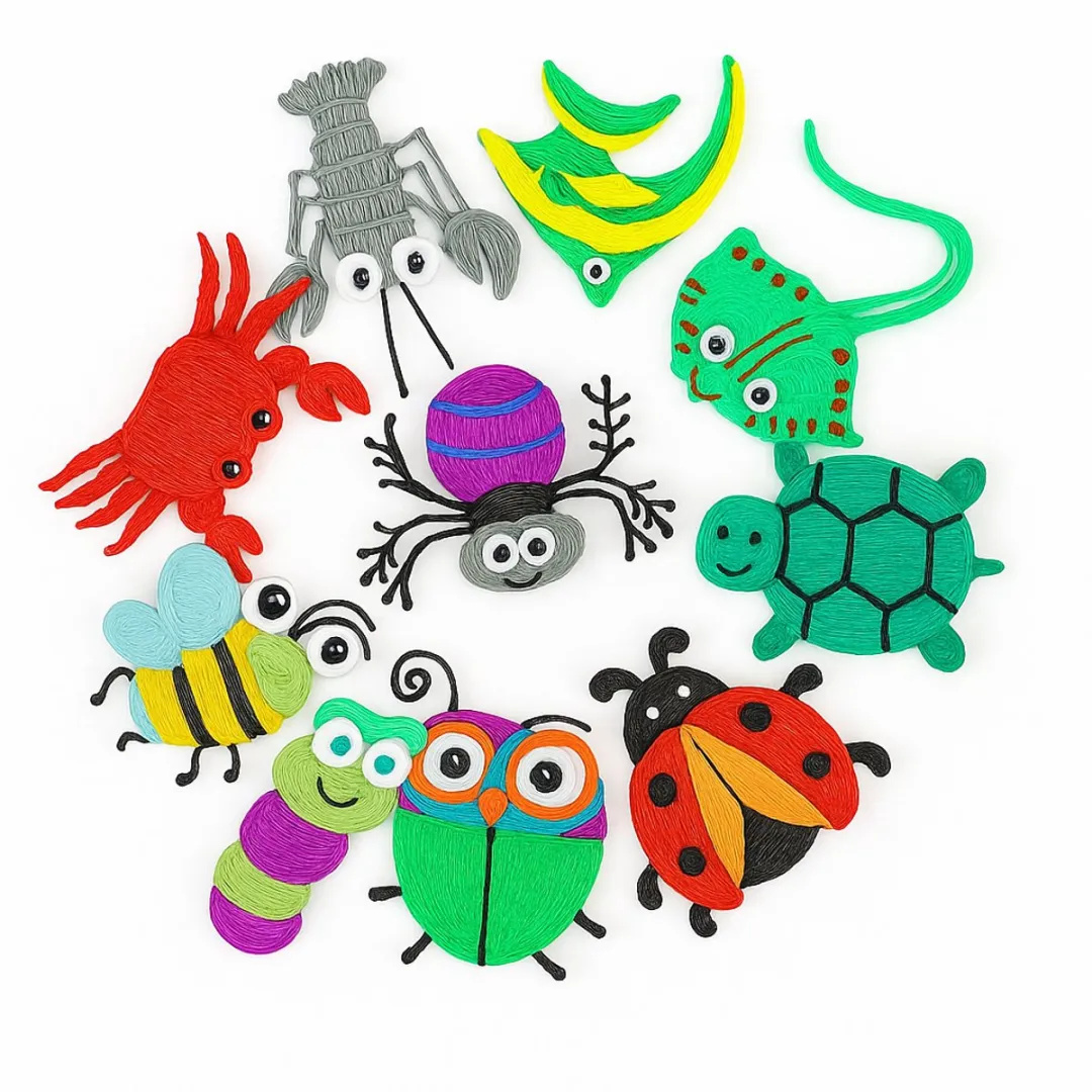 Fits4Kids® Bewegende Dieren Stencils Voor 3D Pen - Accessoires - Starterspakket - Knutselen Voor Kinderen