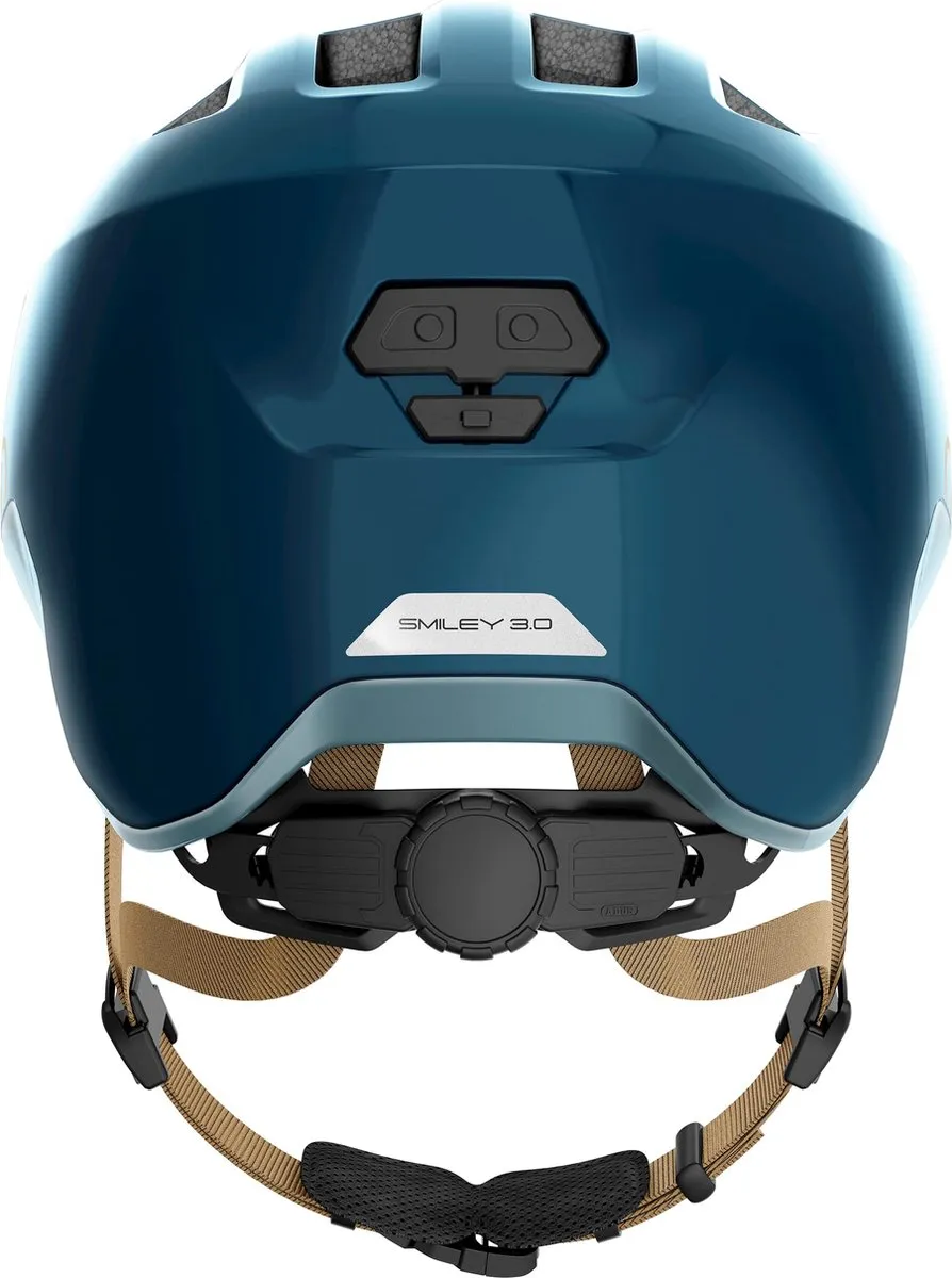 ABUS Kinderhelm Smiley 3.0 ACE LED - S - Glanzend Blauw