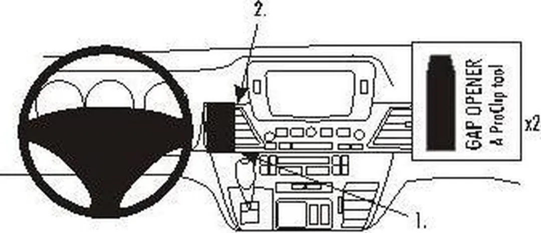 Brodit ProClip Houder Honda FR-V 2005-2011 - 853667