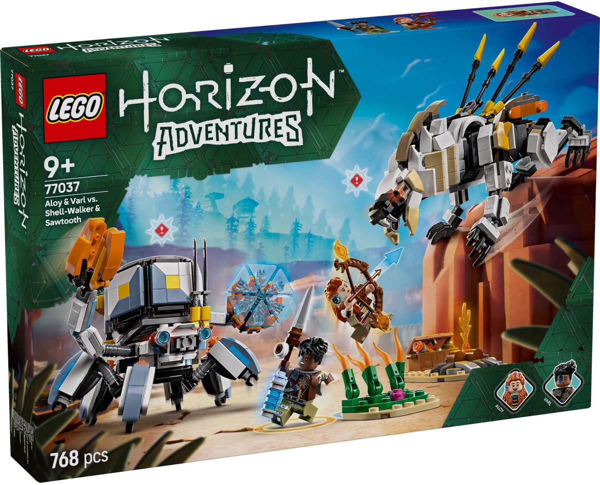 LEGO® Horizon Adventures™ Aloy en Varl vs. Shell-Walker en Sawtooth - 77037
