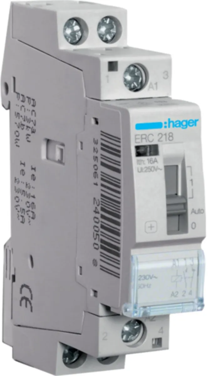 Hager ERC2018 Schakelrelais 16A 230V