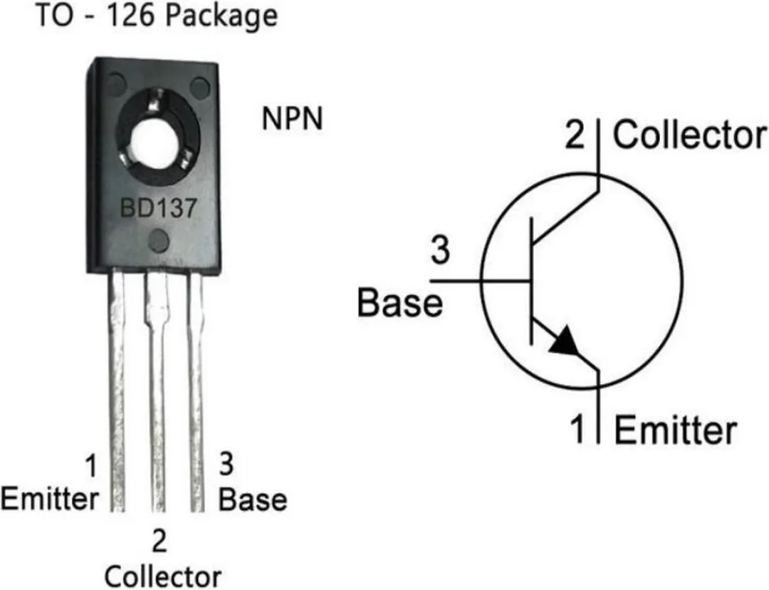 Philips ON Semi BD137 NPN Transistor 1.5A 60V