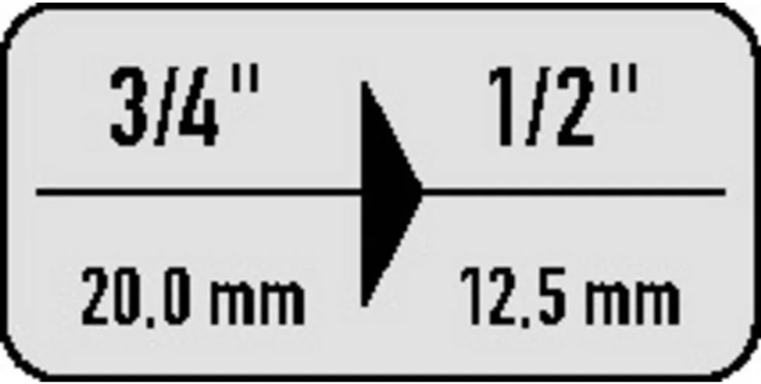 Hazet Verloopdop 3/4" 1/2" - 52,3 mm