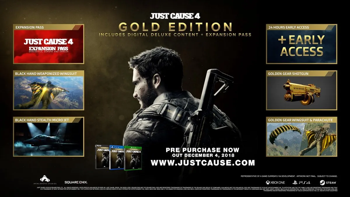 Square Enix Just Cause 4 Gold Edition - PS4