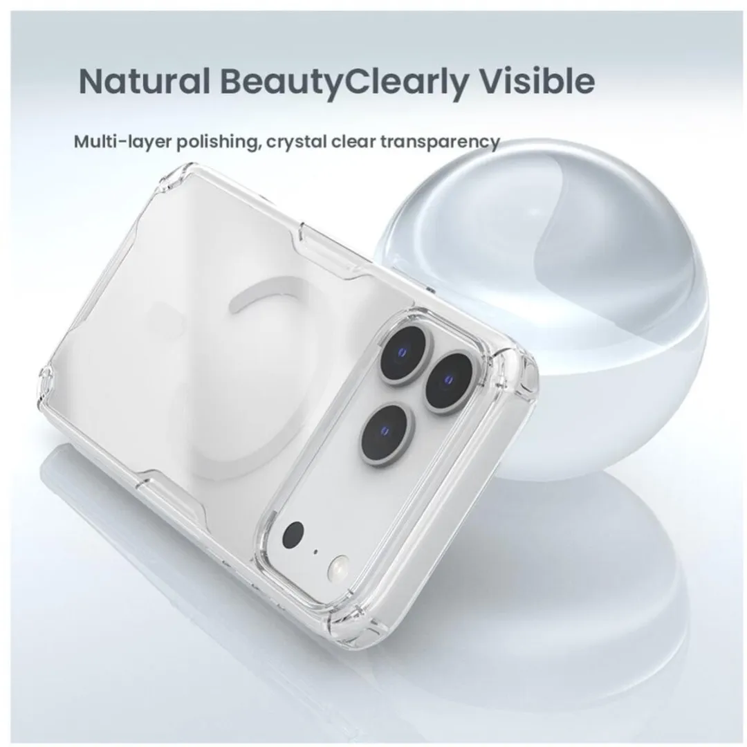 Nillkin Nature TPU Pro Hoesje iPhone 17 Pro - Transparant Wit