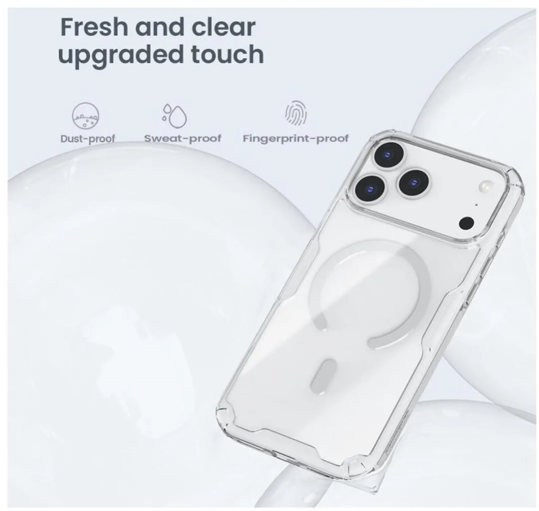 Nillkin Nature TPU Pro Hoesje iPhone 17 Pro - Transparant Wit