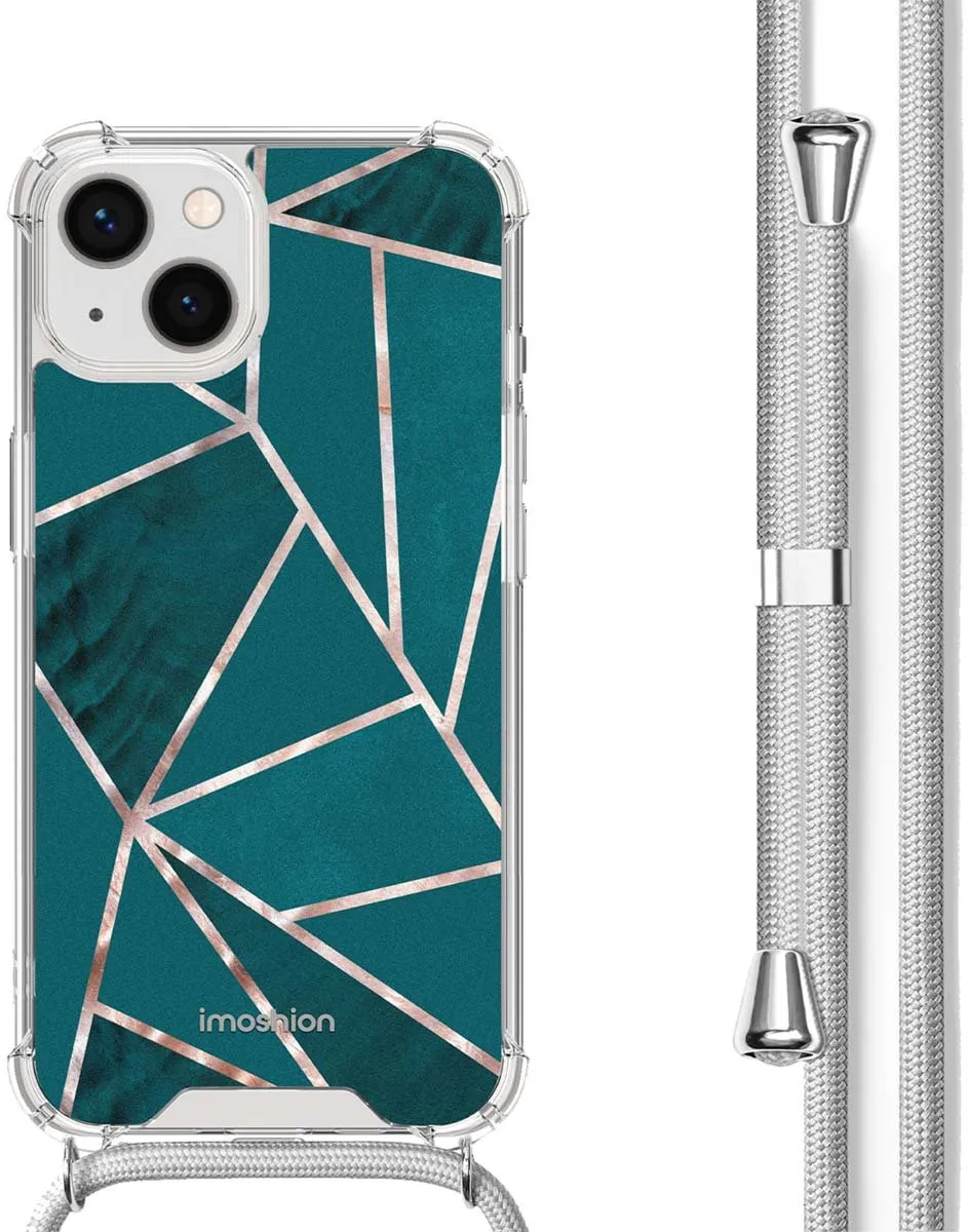 Imoshion iPhone 14 Hoesje - Petrol Green Graphic