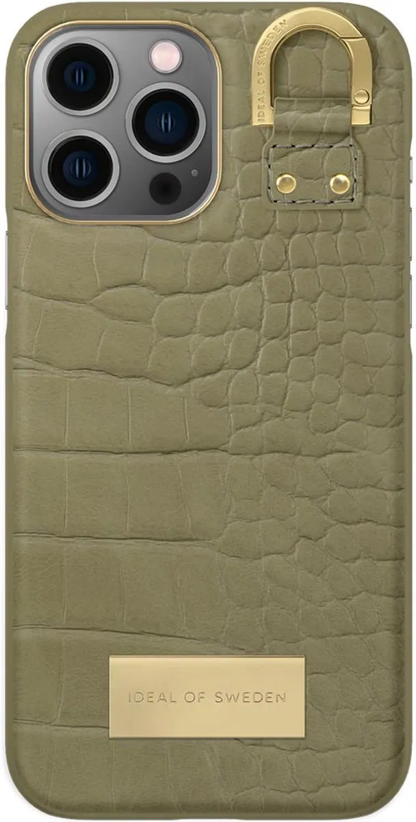 iDeal of Sweden Fashion Case Atelier iPhone 13 Pro Max Sage Croco - afbeelding 6 van 6