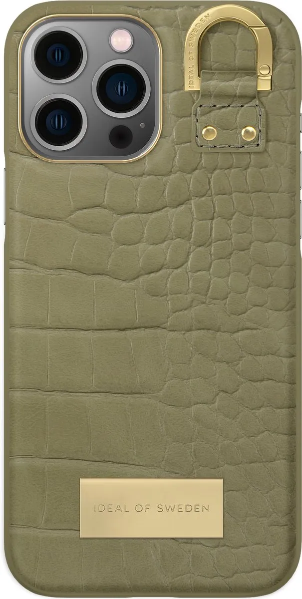 iDeal of Sweden Fashion Case Atelier iPhone 13 Pro Max Sage Croco