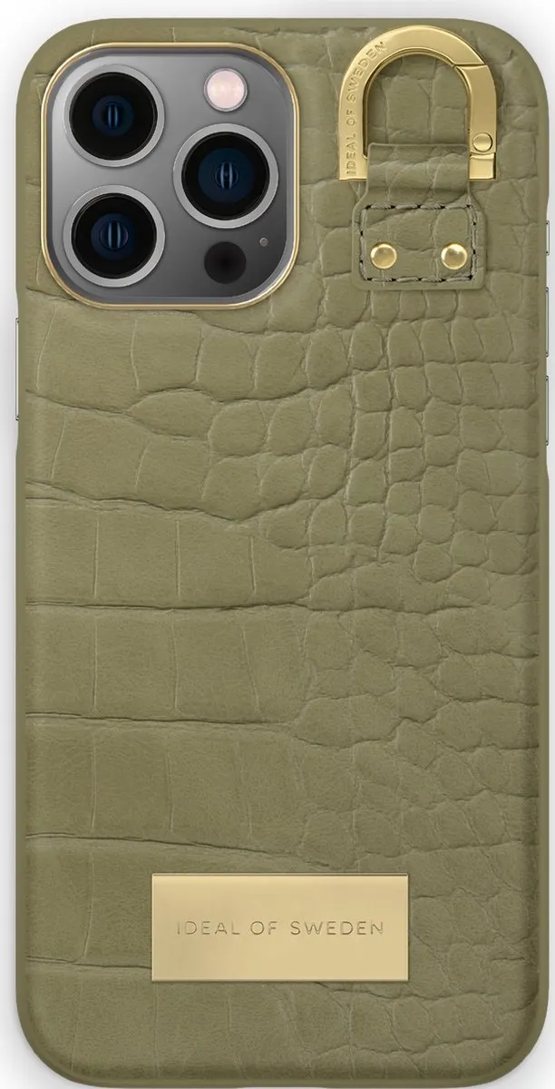 iDeal of Sweden Fashion Case Atelier iPhone 13 Pro Max Sage Croco