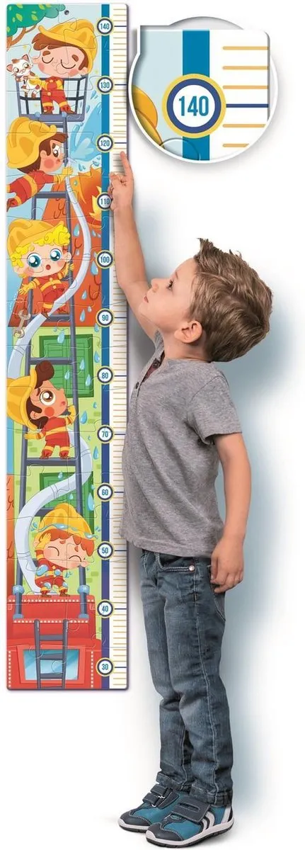 Clementoni Legpuzzel Measure Me Brandweer Junior 30 Stuks - Multicolor