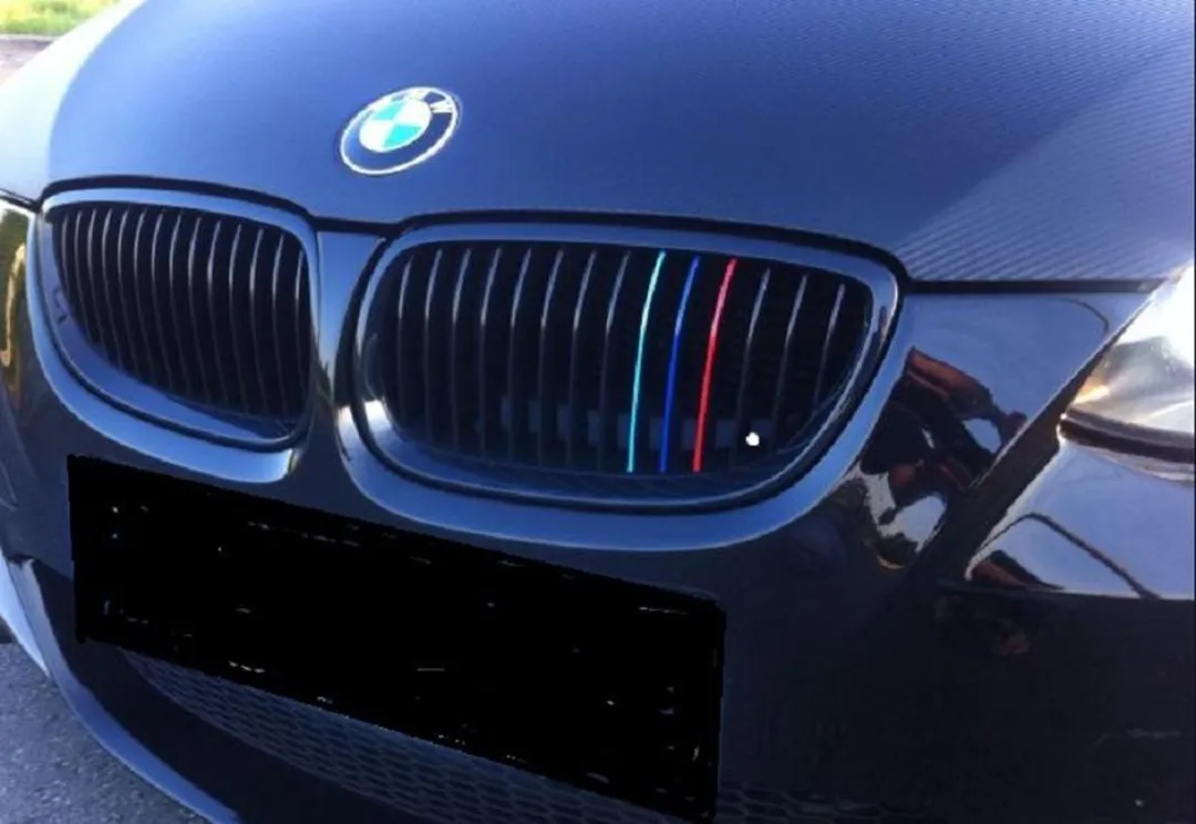 Avery M-Stripes Grille Stickers BMW Motorsport - 3 Stuks - Rood/Donkerblauw/Lichtblauw