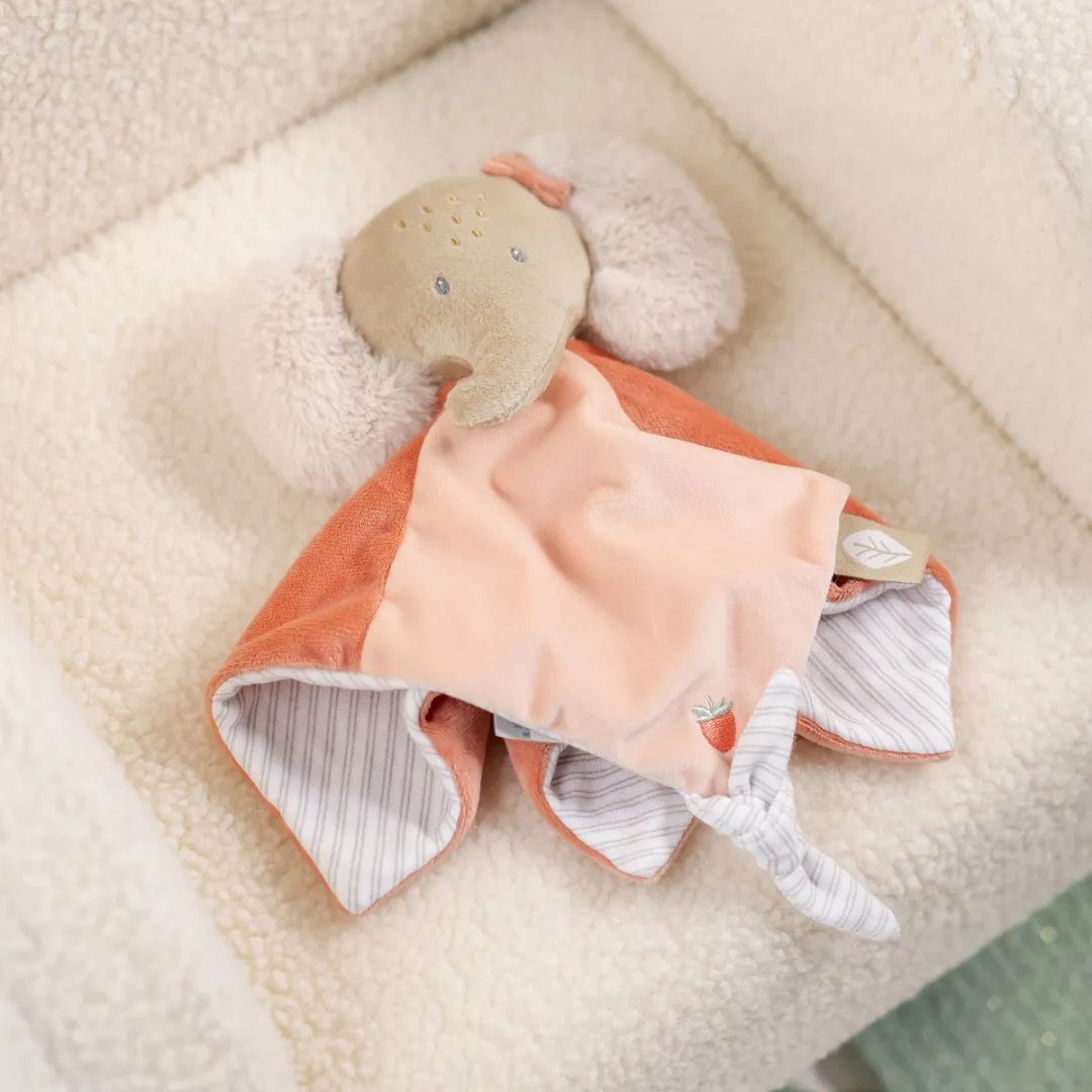 Nattou FLO Ernest & Oli Knuffeldoekje Olifant 40cm Roze