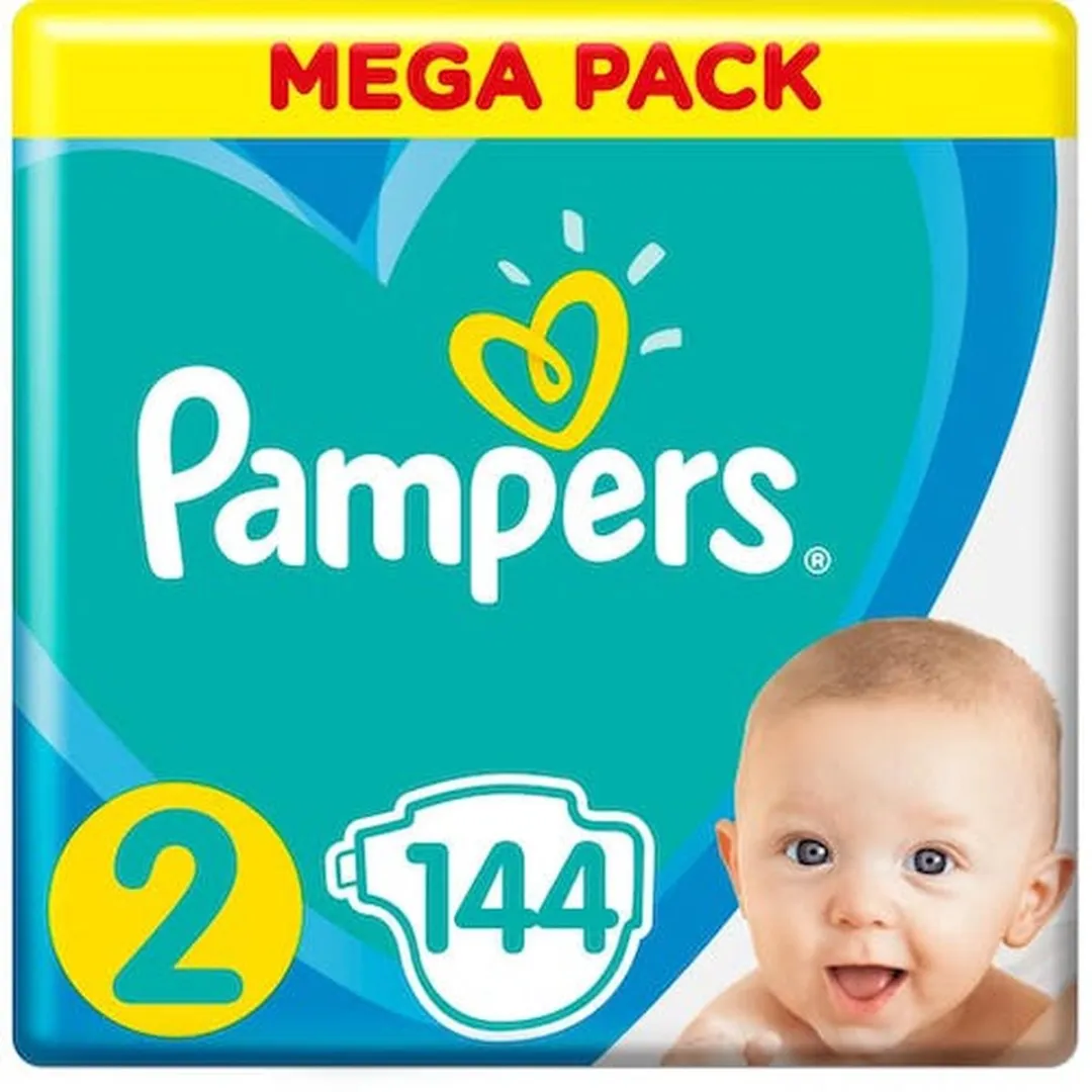 Pampers Baby Dry Maat 2 Mega Pack - 144 Stuks