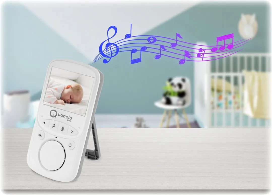 Lionelo Premium Babyfoon 5.1 - 2 Camera's - Bereik 300m - Beige/Wit