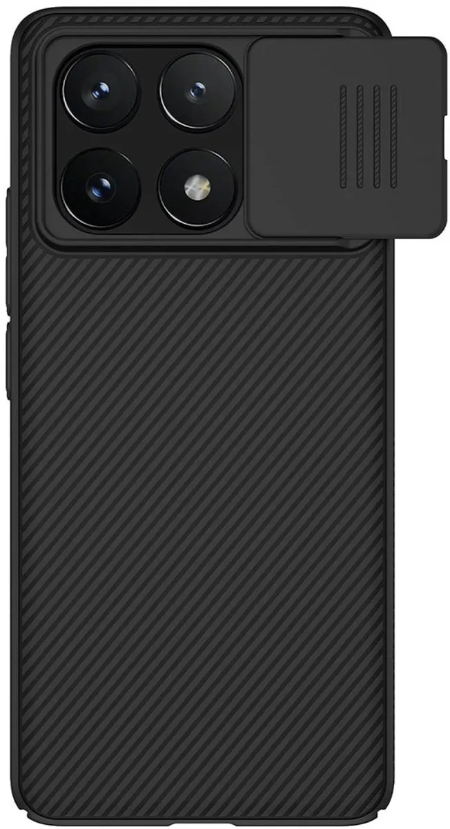Nillkin CamShield Hoesje Xiaomi Poco X6 Pro - Camera Slider - Zwart