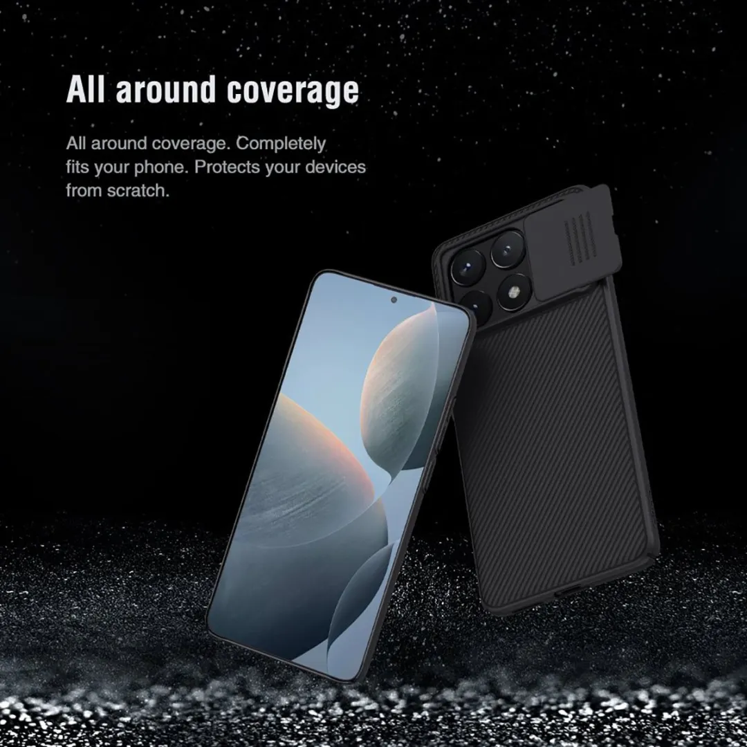Nillkin CamShield Hoesje Xiaomi Poco X6 Pro - Camera Slider - Zwart
