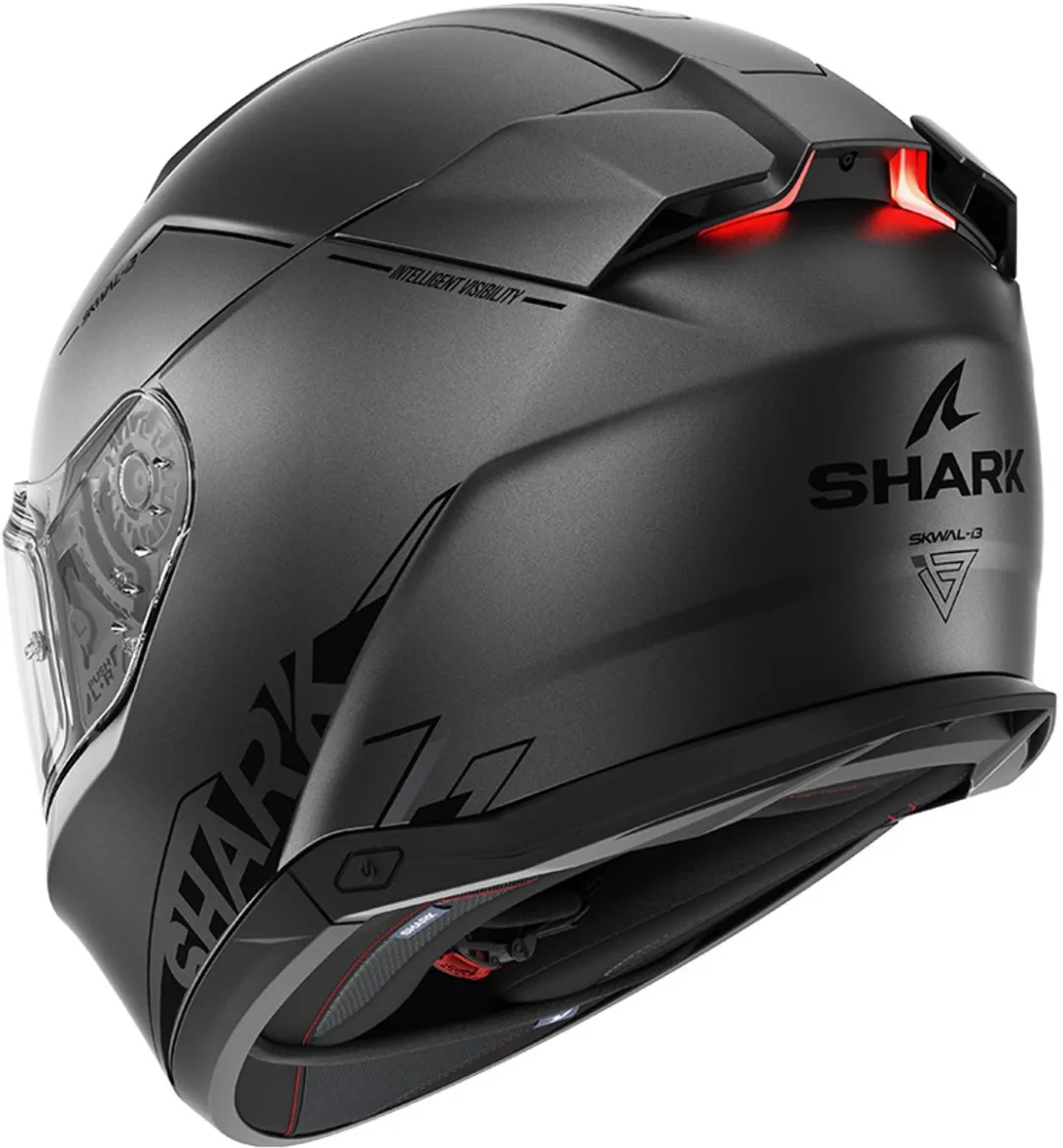 Shark SKWAL i3 Blank SP Mat Antraciet - Maat M - afbeelding 6 van 6